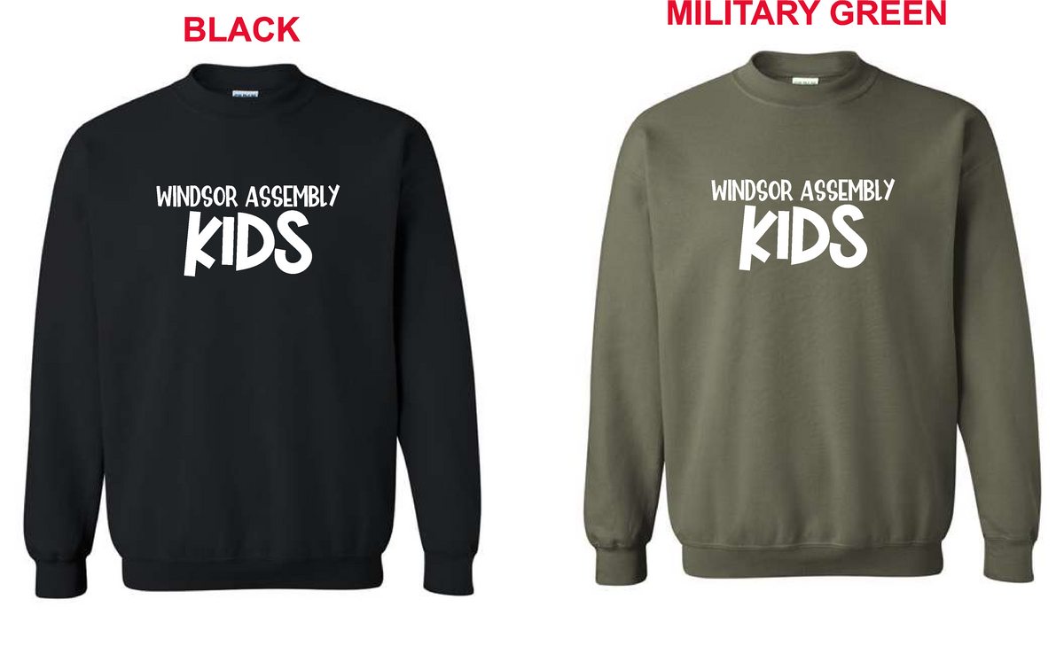 WA- (WA Kids) Gildan Crewneck Sweatshirt (18000) ADULT