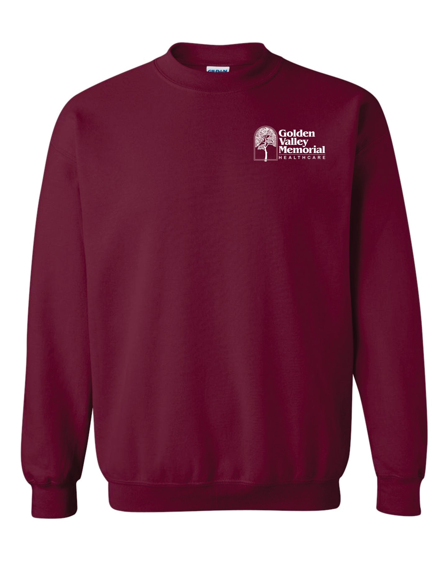 GVMH Long-Sleeve Gildan Crewneck with Embroidered Logo