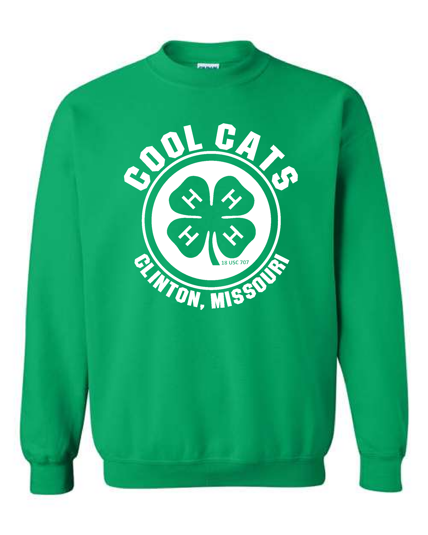 Cool Cats 4H Club- Gildan Crewneck Sweatshirt