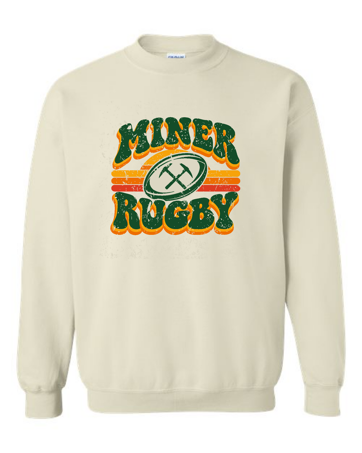 Miner Rugby- Gildan Crewneck Sweatshirt - Miner Rugby Bubble