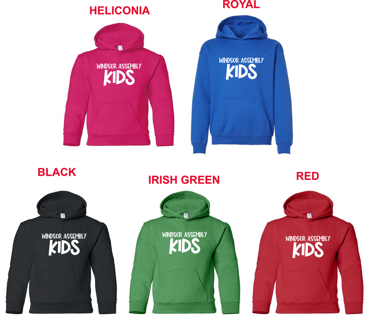 WA- (WA Kids) Gildan Hoodie 18500B (YOUTH)