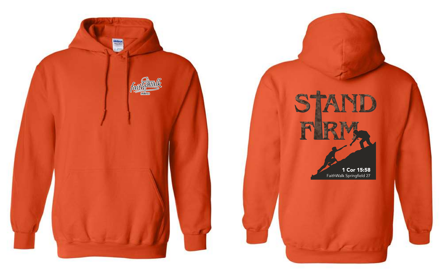Men's FaithWalk 26- Gildan Hooded Sweatshirt