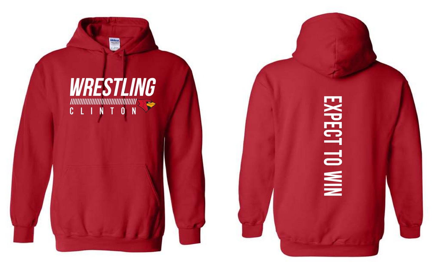 Clinton Wrestling 25- Gildan Hoodie
