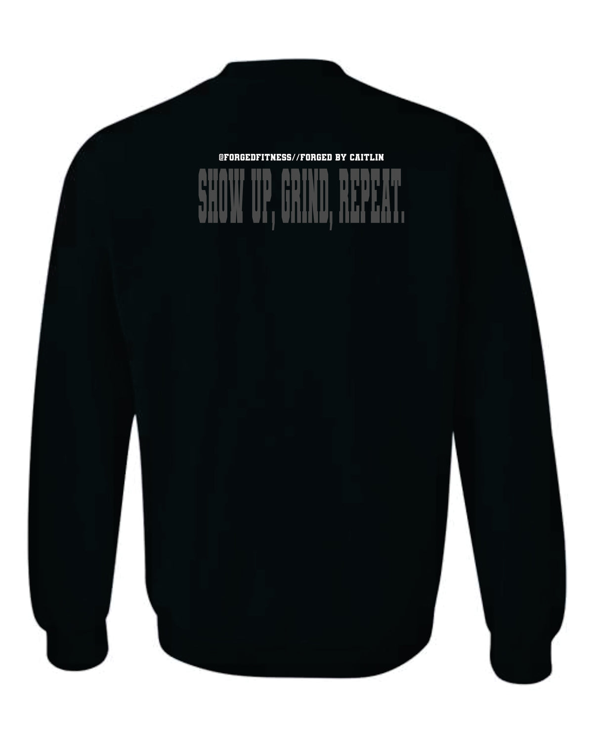 Forged Fitness- Gildan Black Crewneck Sweatshirt (18000)