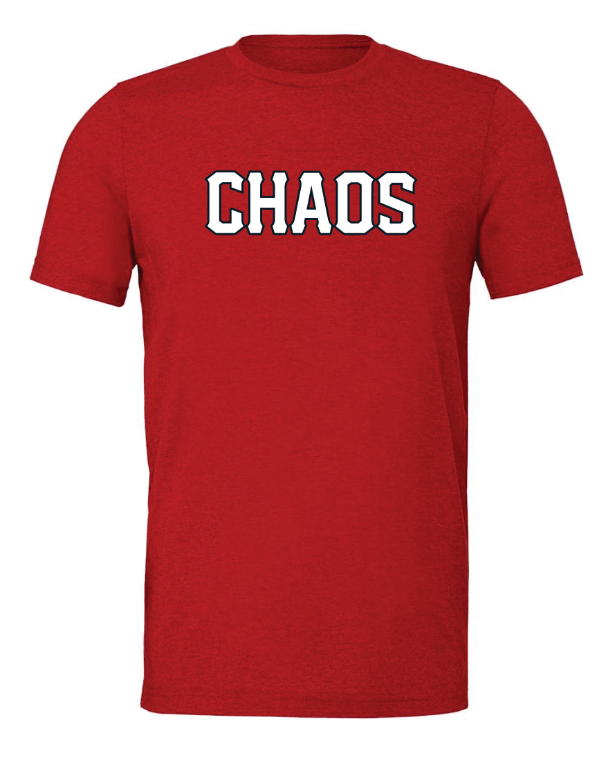 Chaos Baseball Bella tee 3413 red
