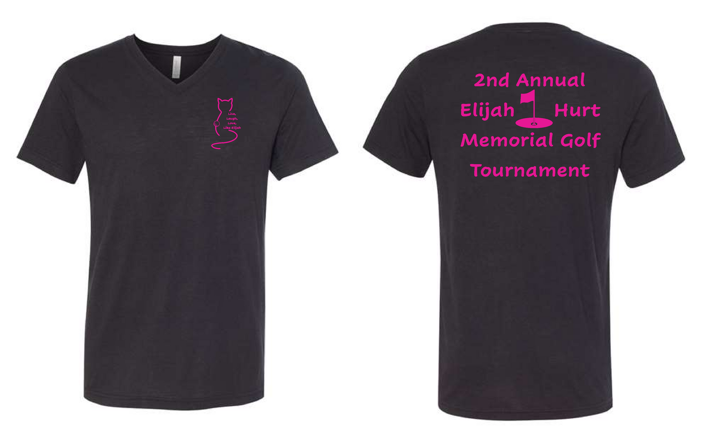 E. Hurt- Bella V-neck Short Sleeve T-shirt