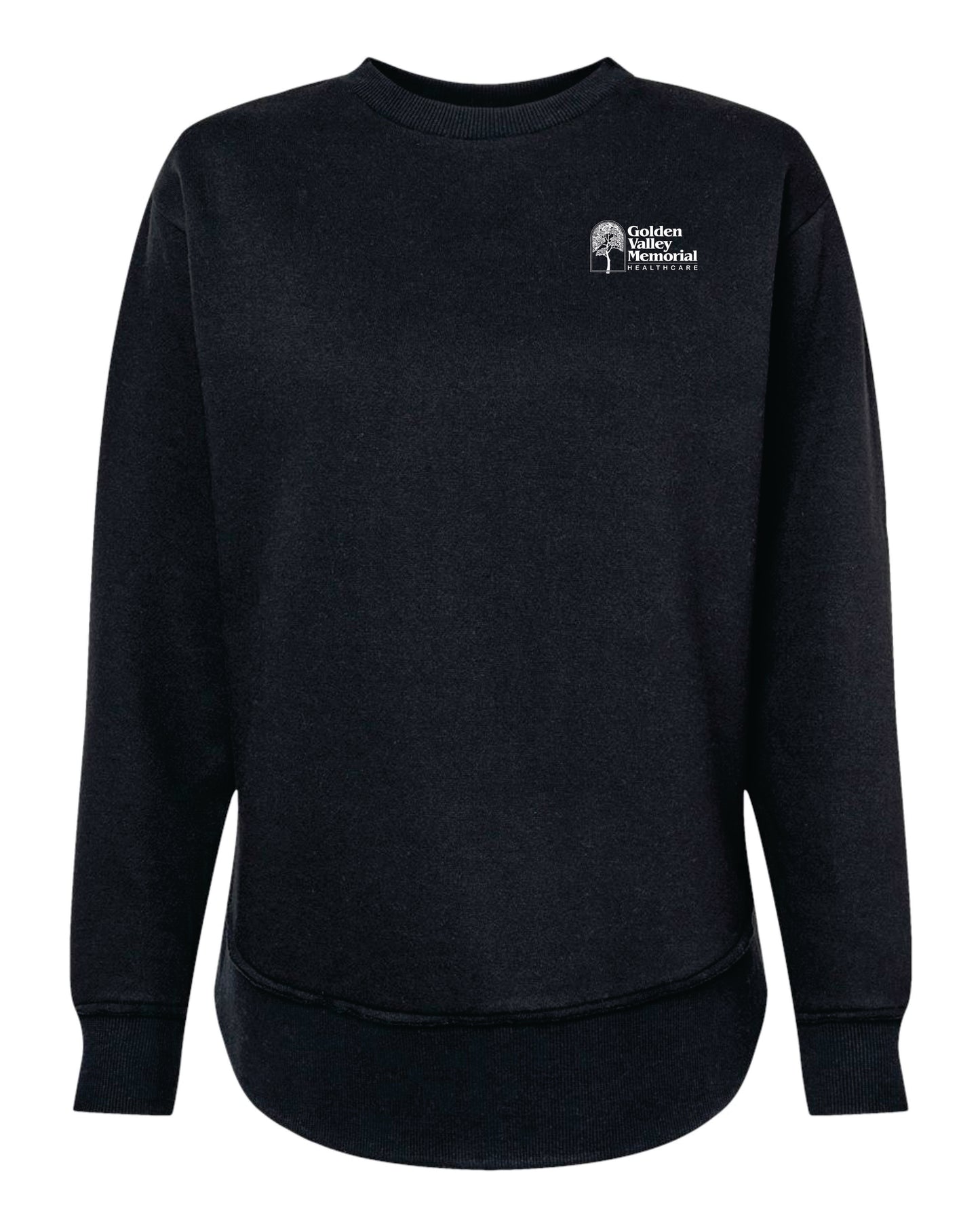 GVMH Long-Sleeve Women’s Crewneck Sweatshirt with Embroidered Logo