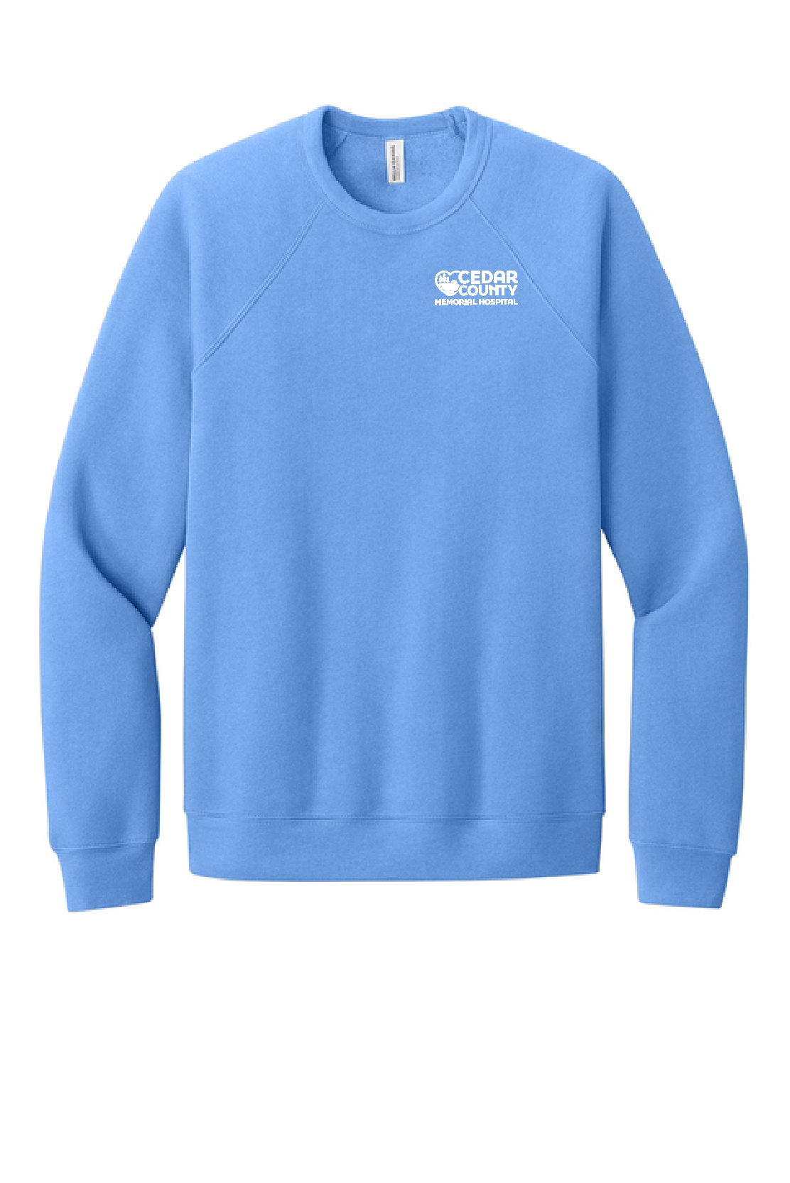 CCMH- BELLA+CANVAS® Unisex Sponge Fleece Raglan Sweatshirt with Embroidered Logo (3901)