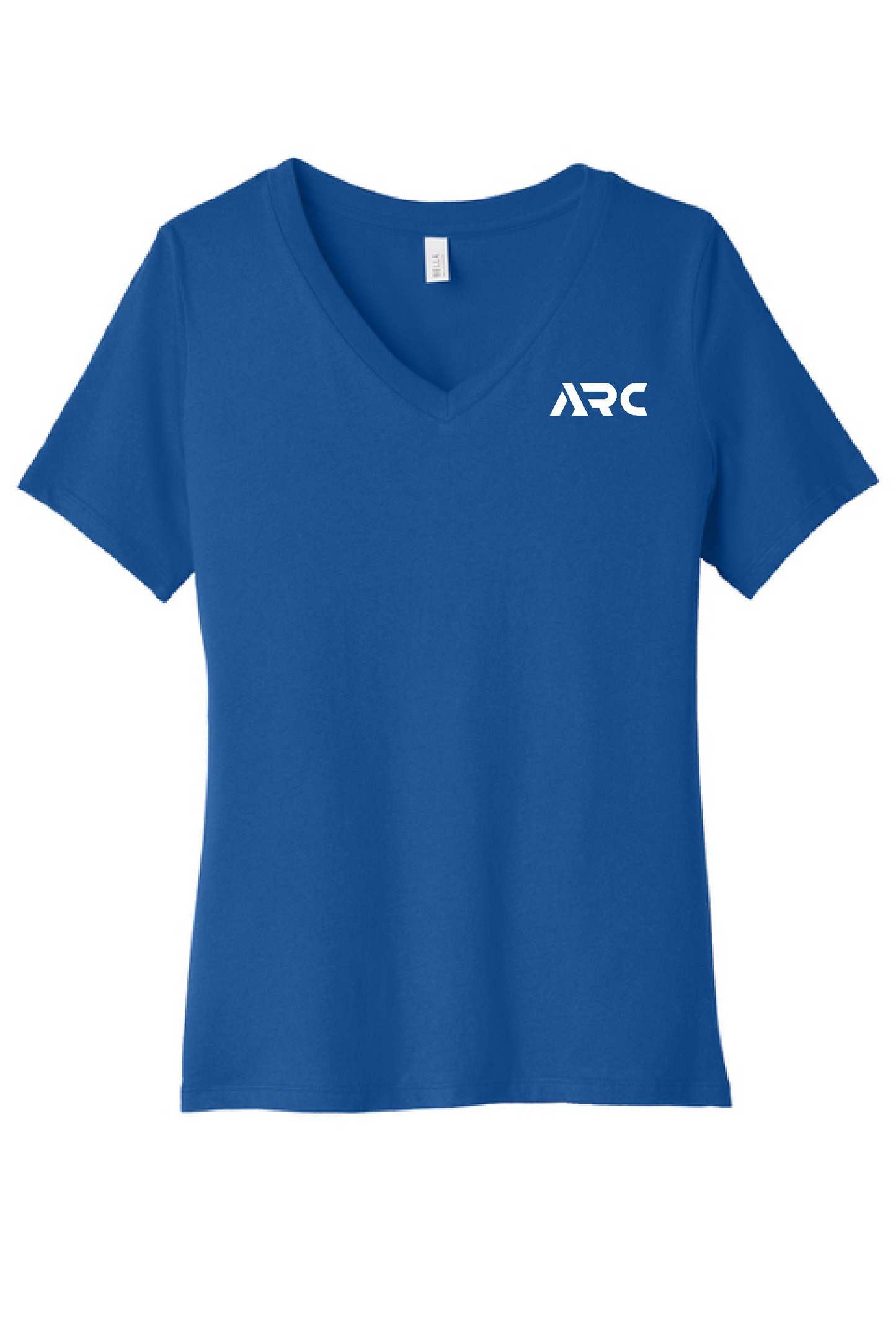 ARC - BELLA+CANVAS® Women’s Relaxed Jersey Short Sleeve V-Neck Tee - printed tee - 6405