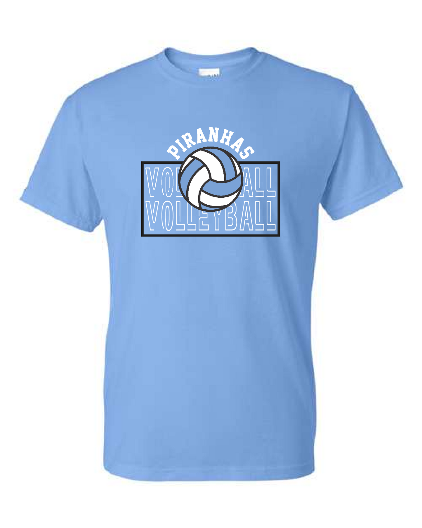 Piranhas VB 25- Gildan Short Sleeve Carolina Blue