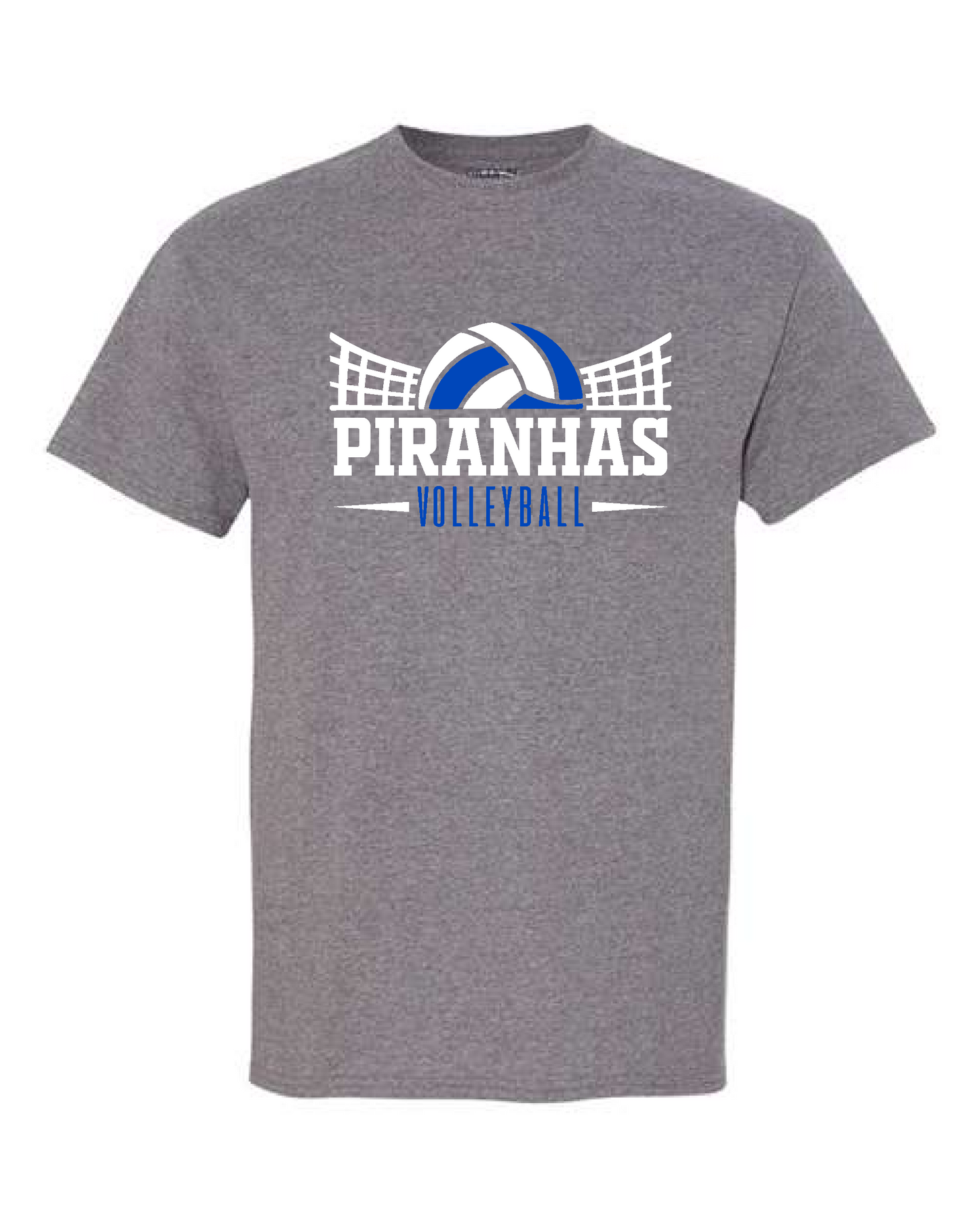 Piranhas VB 25- Gildan Short Sleeve Graphite Heather
