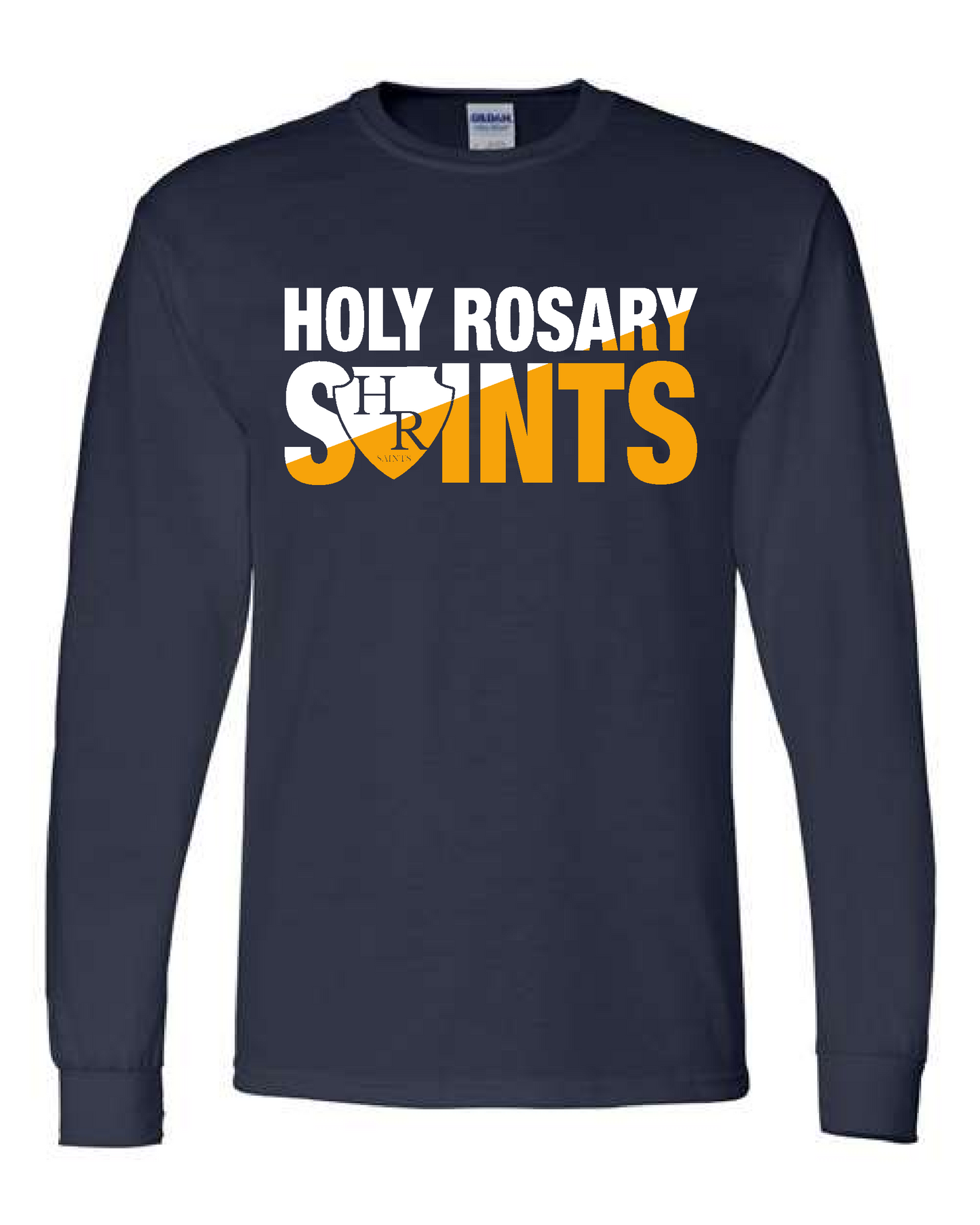 Holy Rosary- Gildan Long Sleeve Design 4