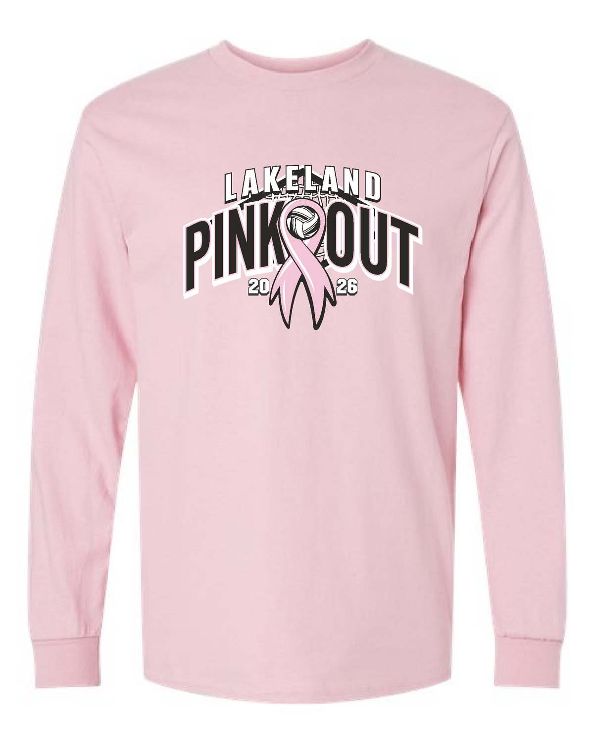 Lakeland VB Pink Out 26- Gildan Long Sleeve Tee