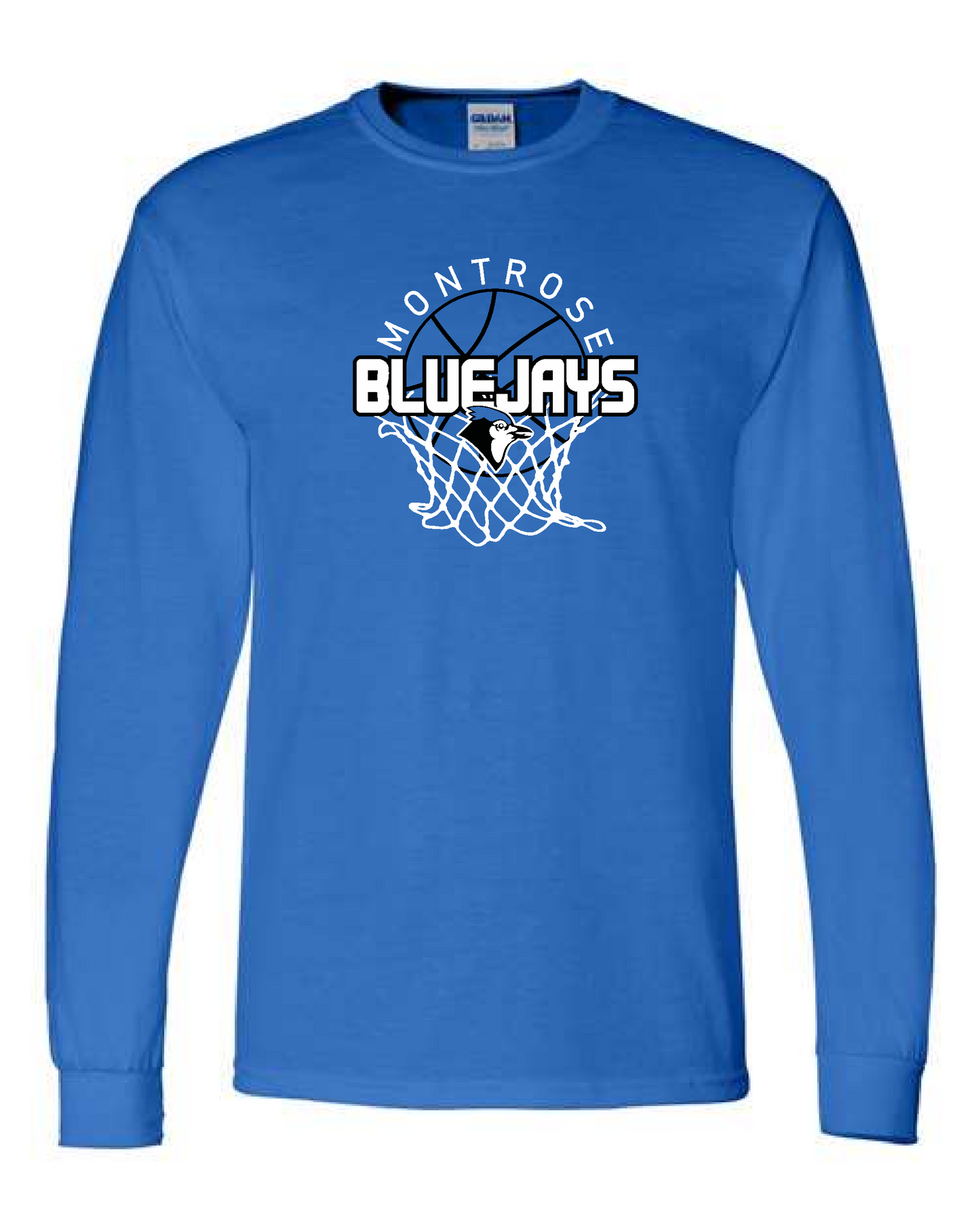 Montrose Basketball- Gildan and Bella Long Sleeve Tee