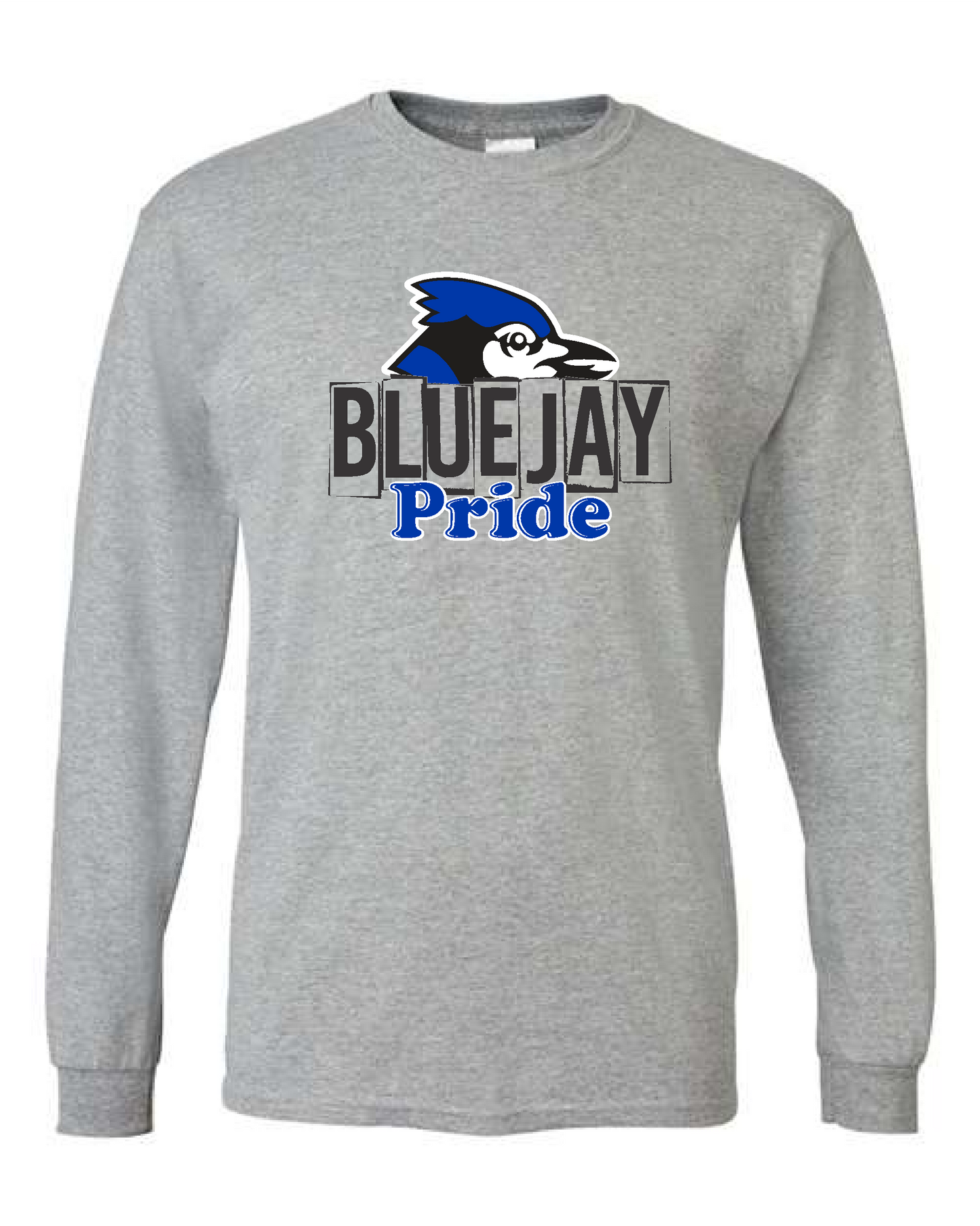 Montrose Basketball- Grey Gildan and Bella Long Sleeve