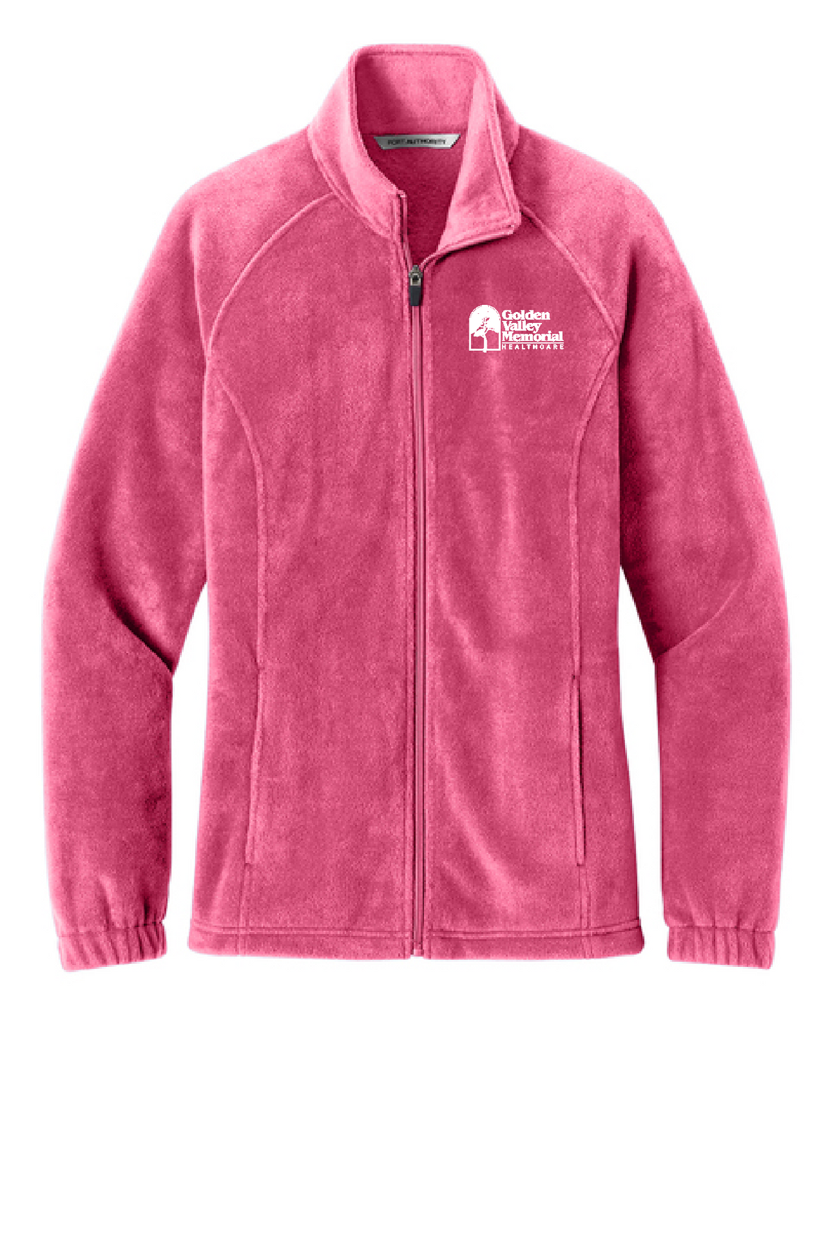 GVMH - L190 Port Authority® Women’s Plush Fleece Full-Zip Jacket with embroidered logo - Awareness Pink