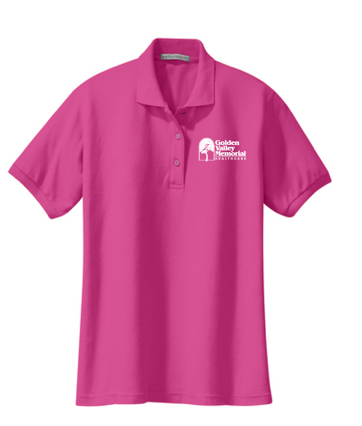 GVMH - L500 Ladies Port Authority® Silk Touch™ Polo with embroidered logo - Tropical Pink