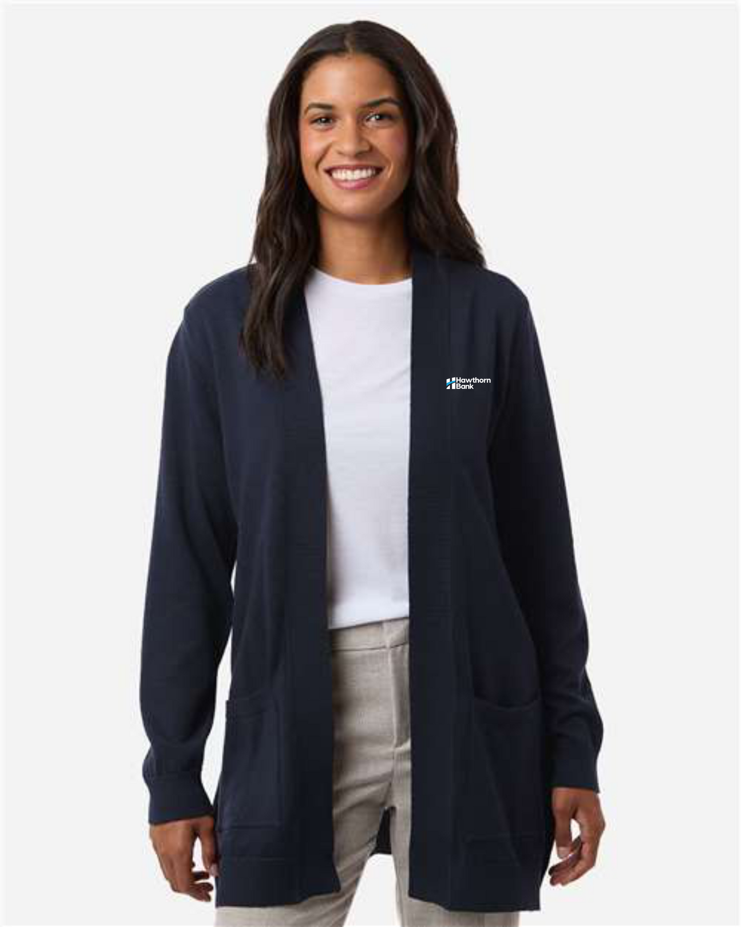 Hawthorn - Women's Devon & Jones New Classics Open Cardigan Sweater - DG447W
