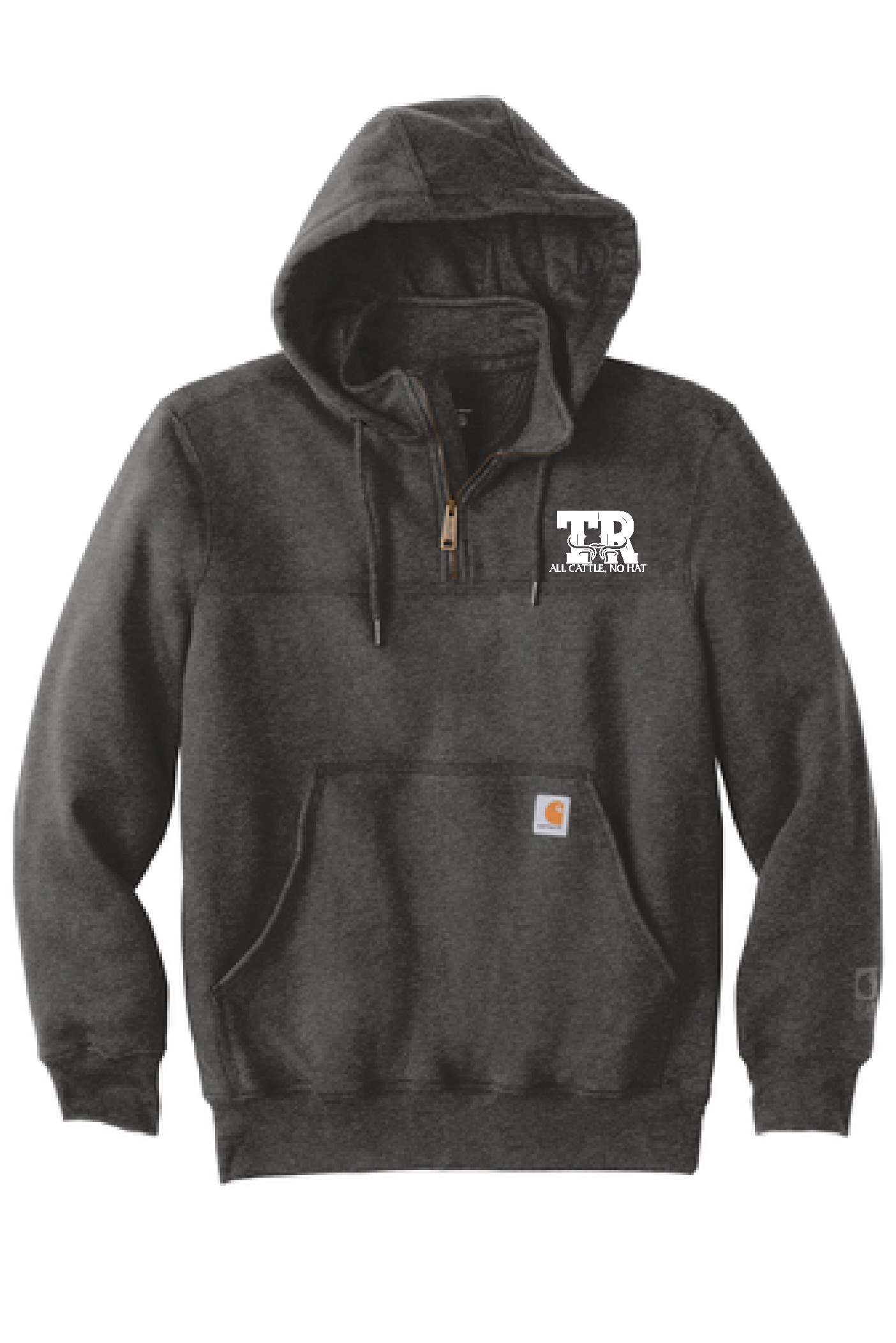 Twin Ridge Farms- Carhartt Rain Defender 1/4 Zip Hoodie-Embroidered Logo