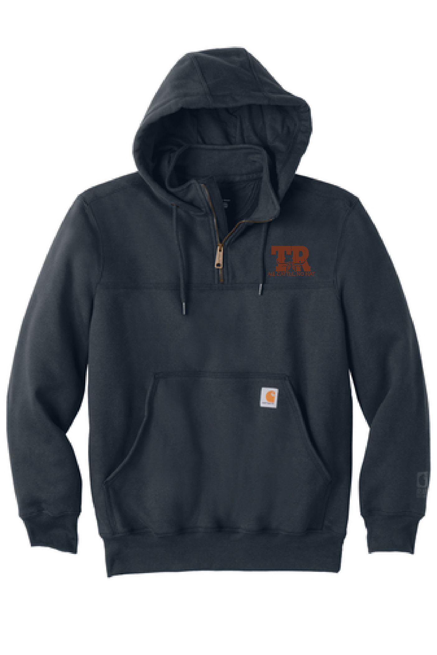 Twin Ridge Farms- Carhartt Rain Defender 1/4 Zip Hoodie-Embroidered Logo