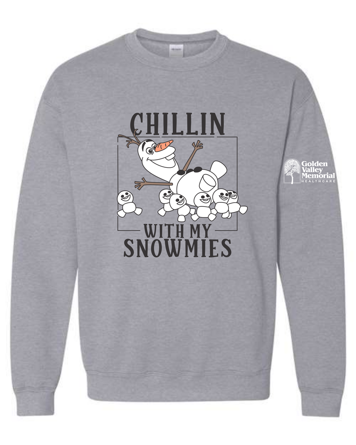 GVMH Gildan Crewneck chillin with my snowmies