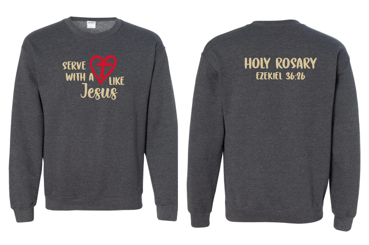 HR- Gildan crewneck sweatshirt Design 3
