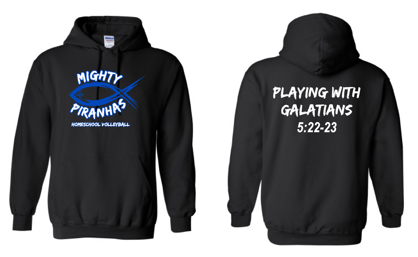Mighty Piranhas Gildan Hoodie
