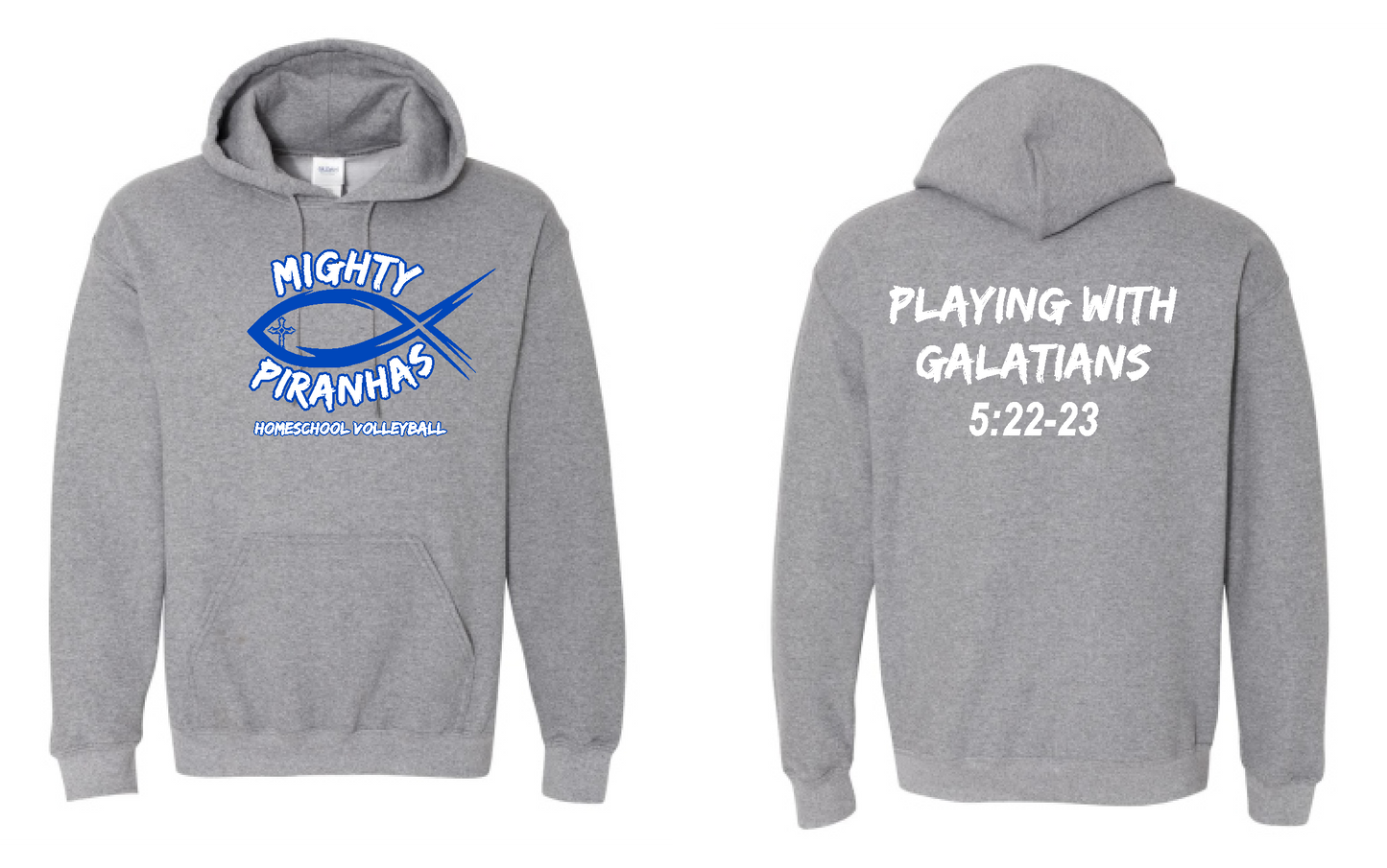 Mighty Piranhas Gildan Hoodie