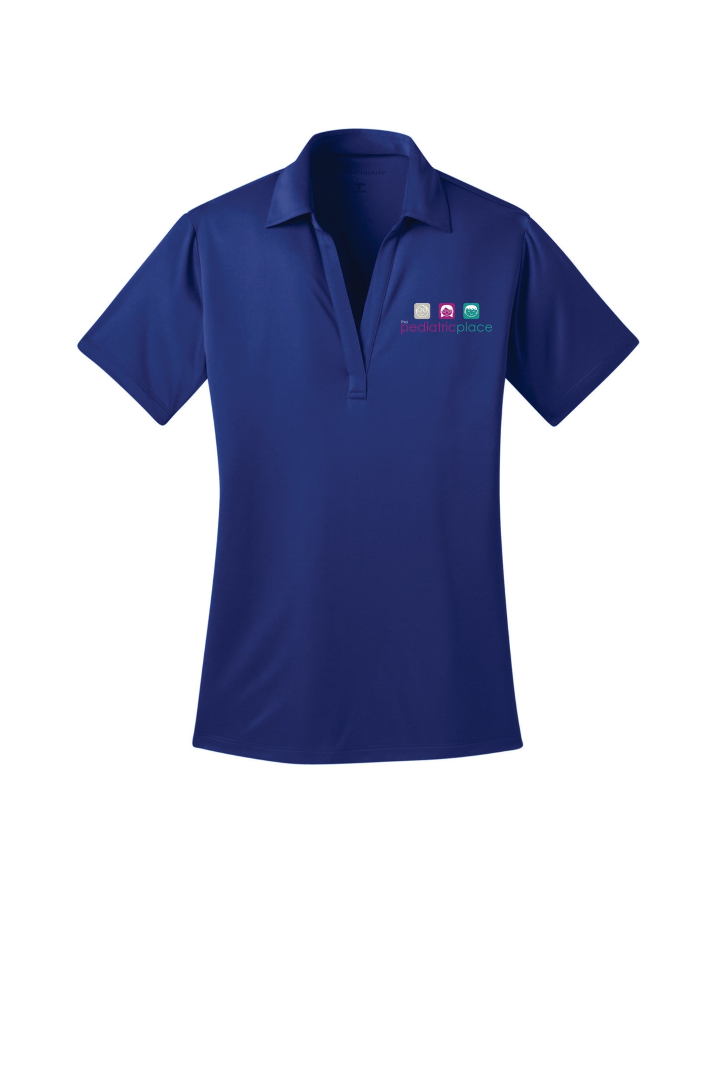 Pediatric Place embroidered ladies polo - full color embroidered logo