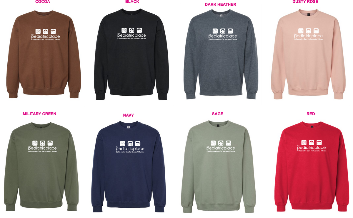 TPP- SF000 Gildan Softstyle Crewneck- White Logo