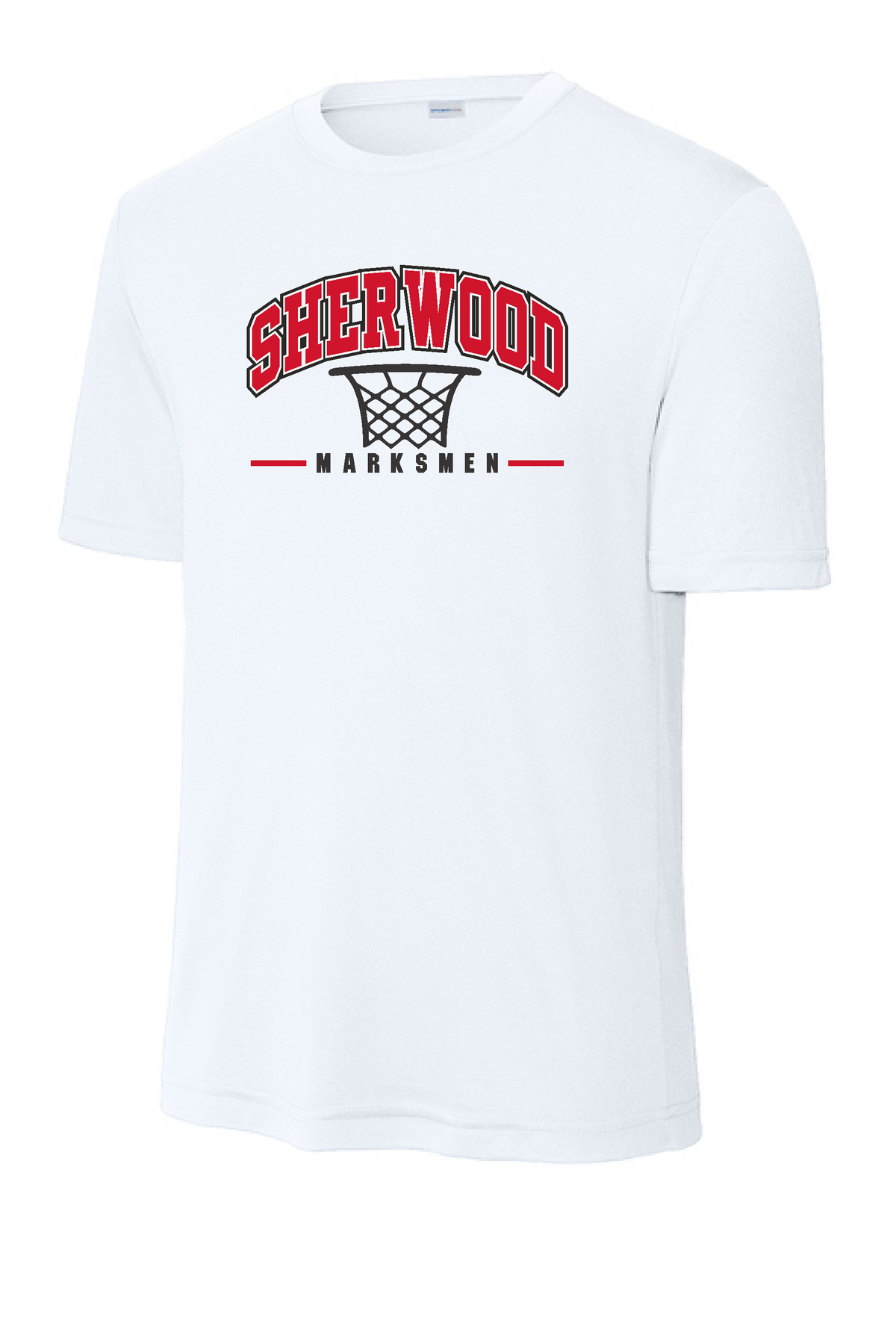 Sherwood Youth Basketball 26- Sport Tek Drifit Short Sleeve (ST350) Design 1 Net