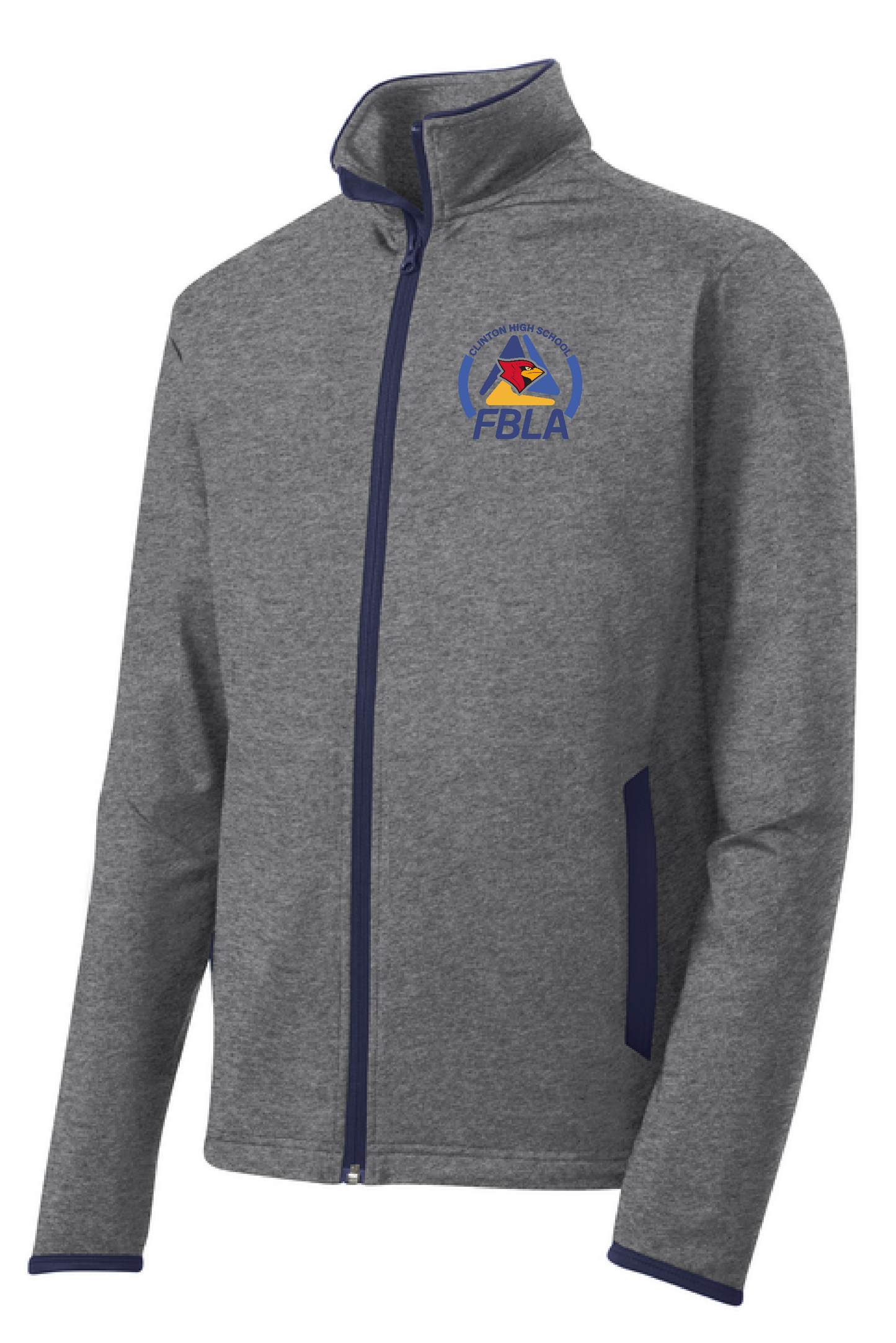 CHS FBLA- Sport Tek Stretch Full Contrast Full Zip Jacket (embroidery)