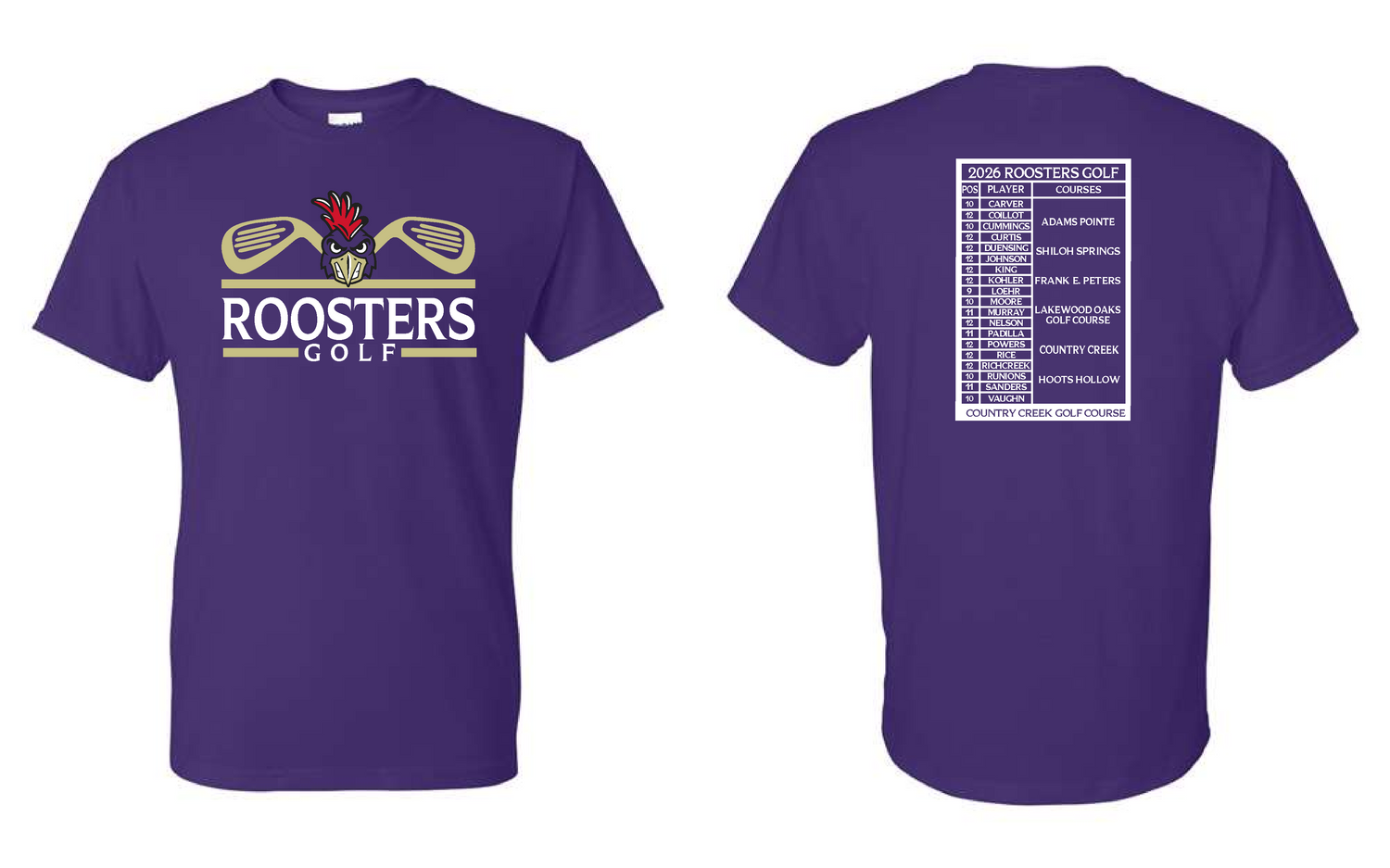 Pleasant Hill Roosters Golf 2026