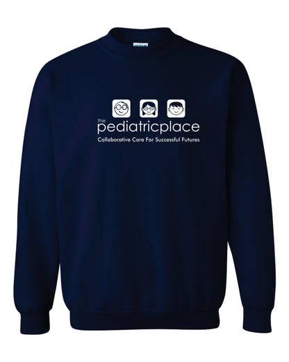 Pediatric Place Gildan crewneck sweatshirt - White Ink only - G18000