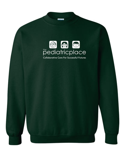 Pediatric Place Gildan crewneck sweatshirt - White Ink only - G18000