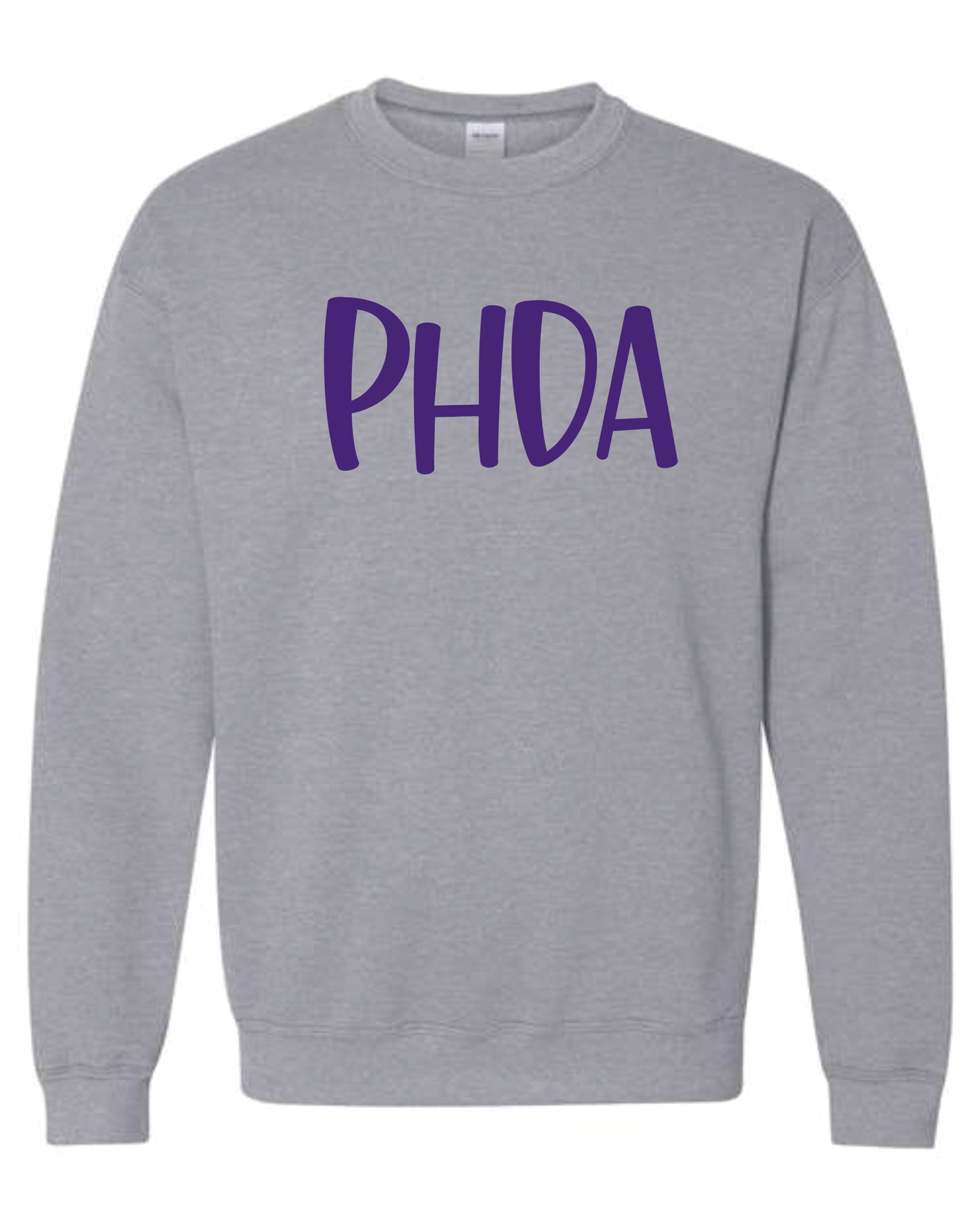 PHDA- Gildan Crewneck Sweatshirt- Puff Metallic Print
