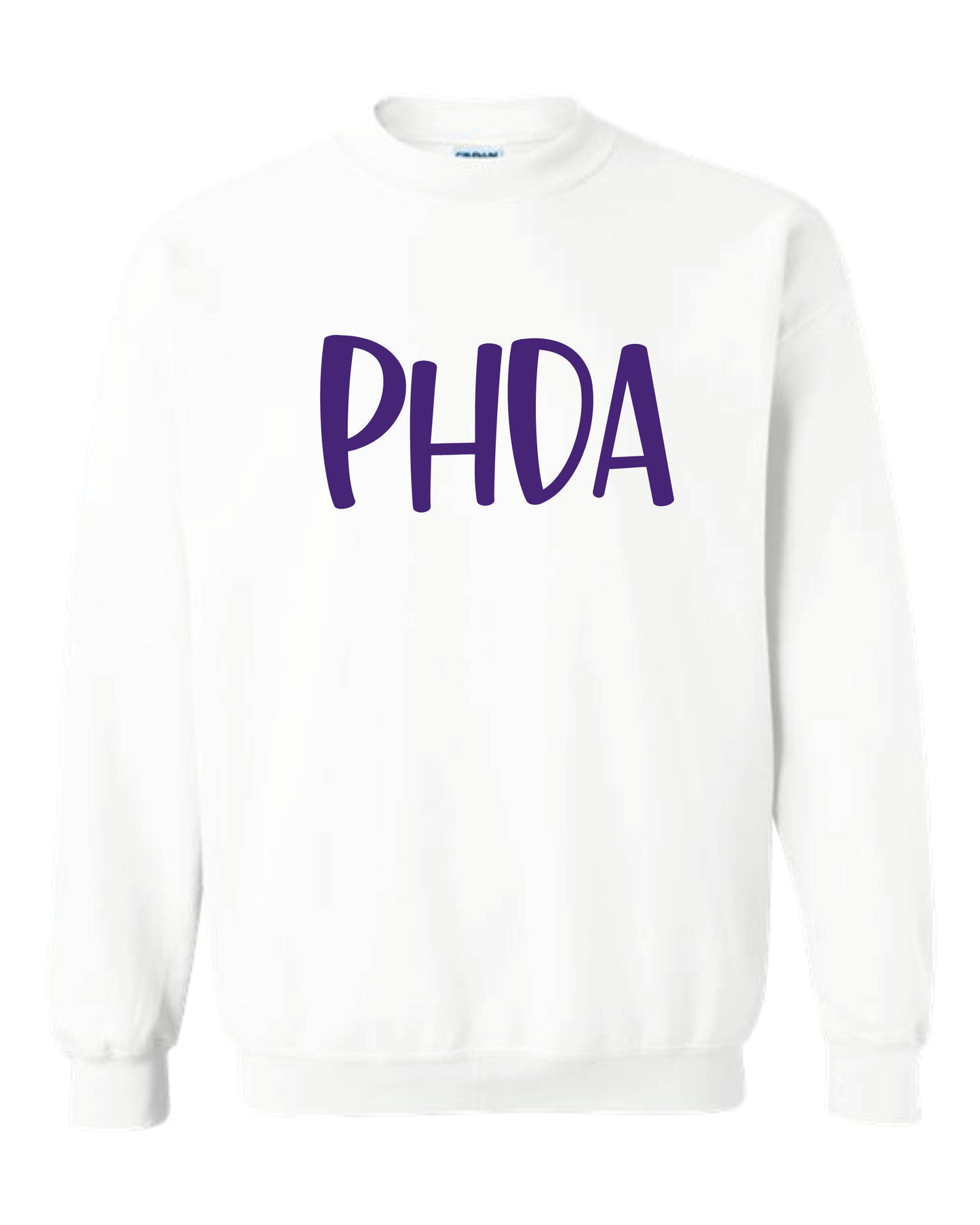 PHDA- Gildan Crewneck Sweatshirt- Puff Metallic Print