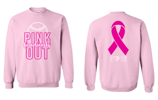 CHS SB Pink Out 26- Gildan Crewneck Sweatshirt