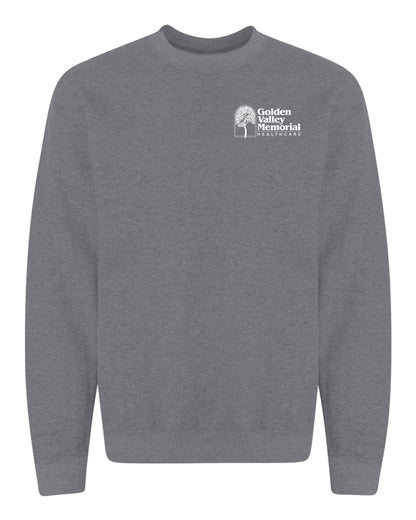 GVMH Long-Sleeve Gildan Crewneck with Embroidered Logo
