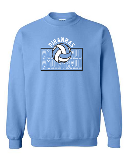 Piranhas VB 25- Gildan Crewneck Sweatshirt Carolina Blue