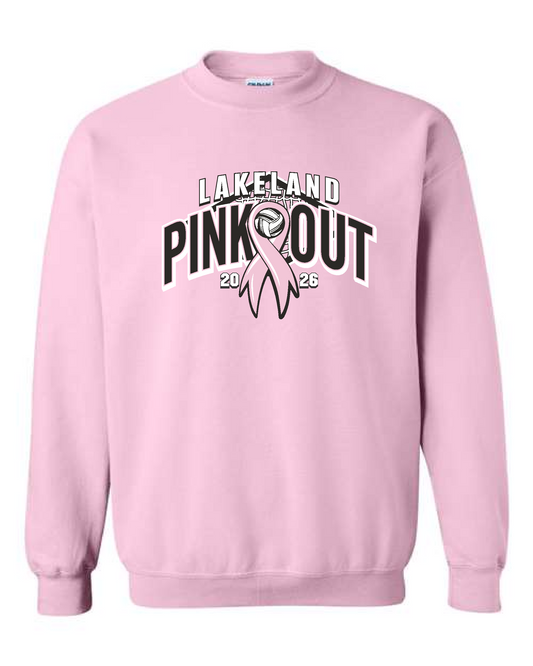 Lakeland VB Pink Out 26- Gildan Crewneck Sweatshirt