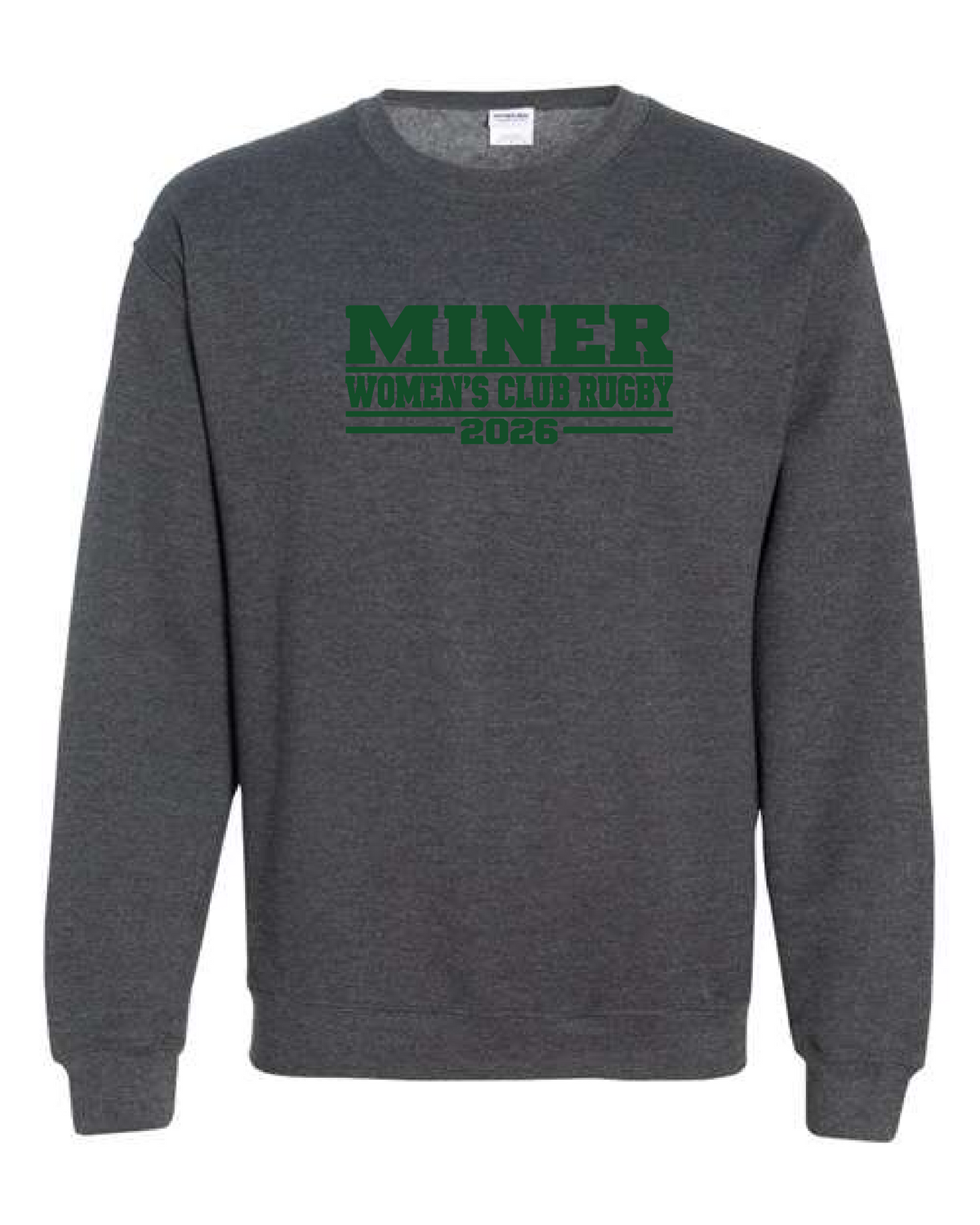 Miner Rugby- Gildan Crewneck Sweatshirt - Miner Women's Club