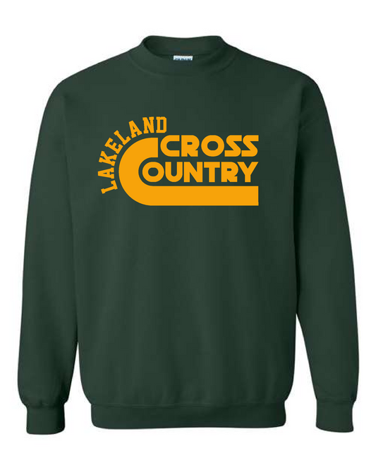Lakeland Booster- (Cross Country) Gildan Crewneck Sweatshirt