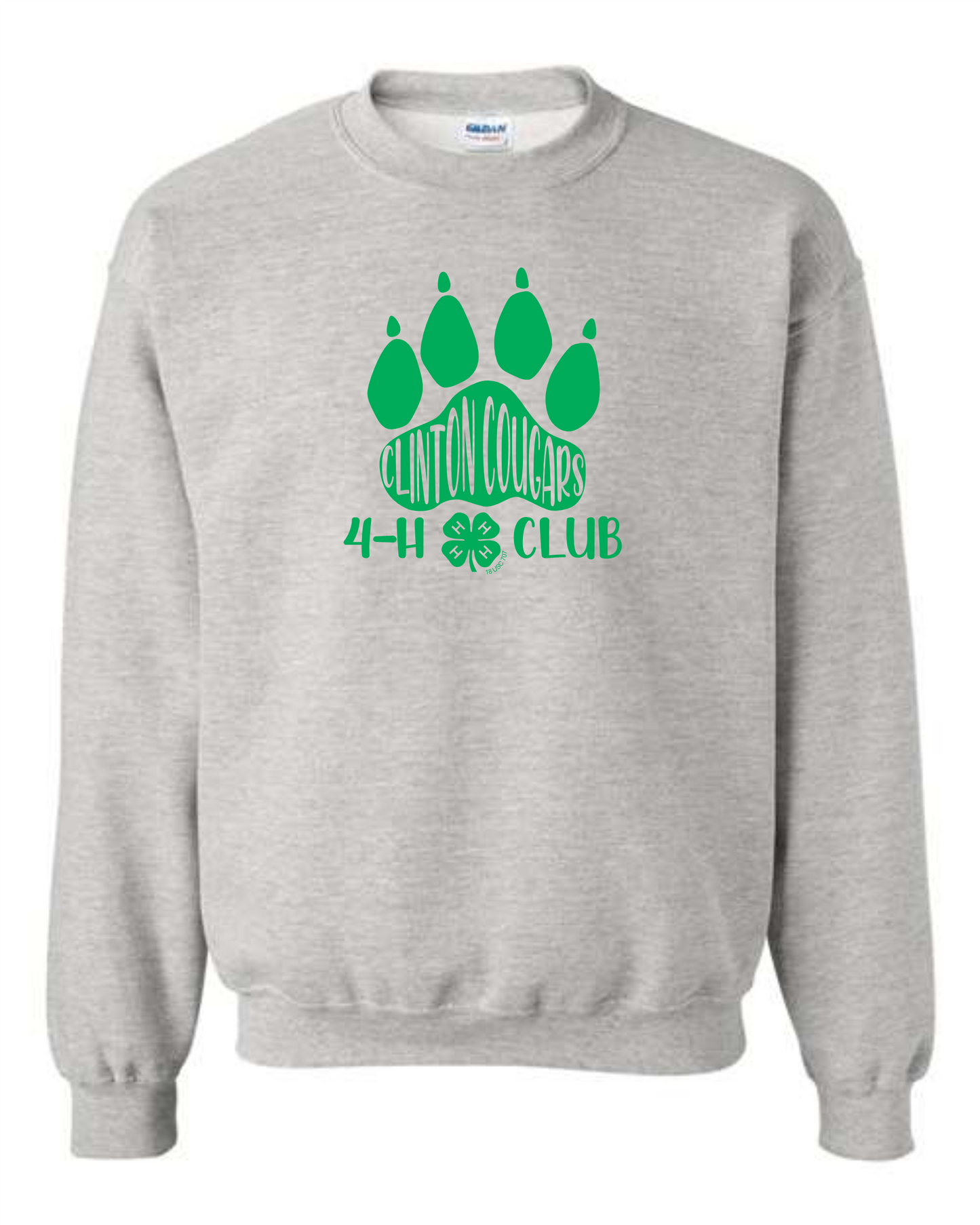 Clinton Cougars- Gildan Crewneck Sweatshirt