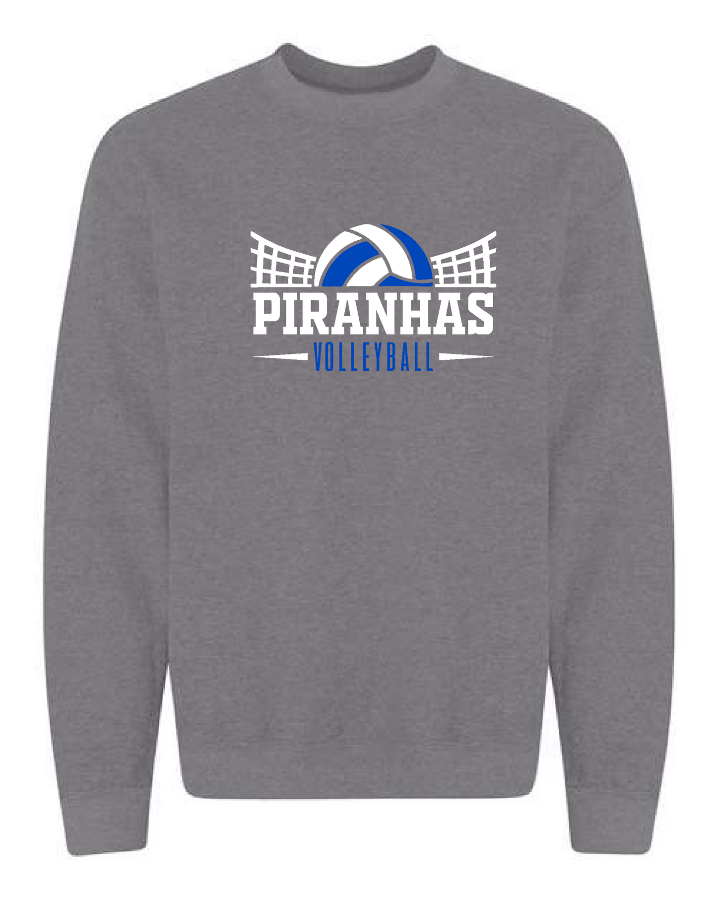 Piranhas VB 25- Gildan Crewneck Sweatshirt Graphite Heather