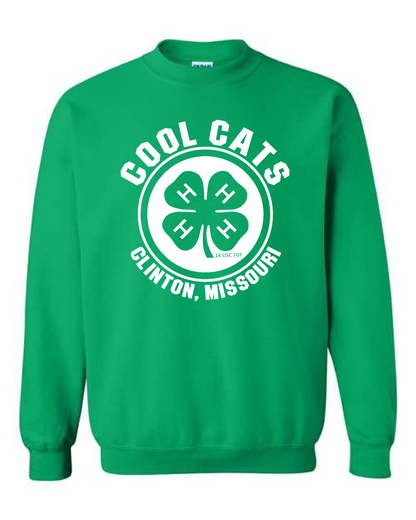 Cool Cats 4H Club- Gildan Crewneck Sweatshirt