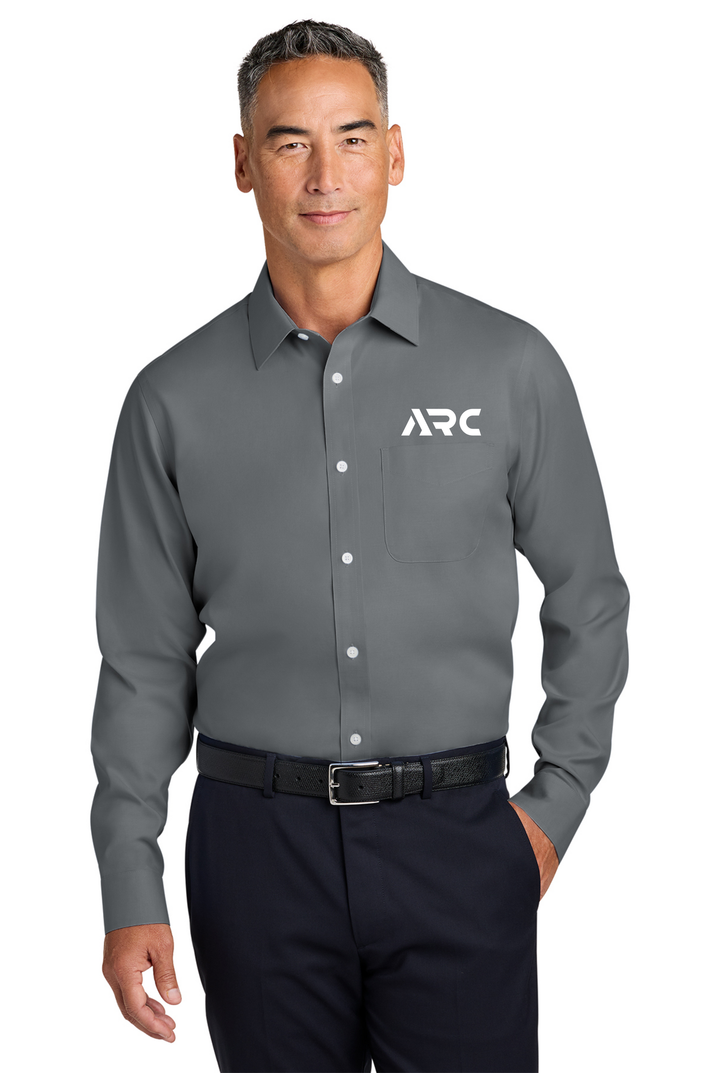 ARC - Brooks Brothers® Wrinkle-Free Stretch Pinpoint Spread Collar Shirt - BB18012