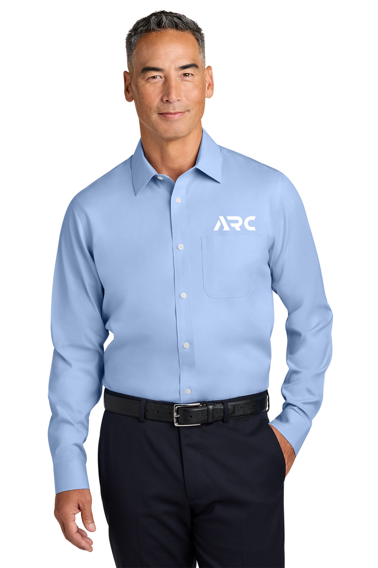 ARC - Brooks Brothers® Wrinkle-Free Stretch Pinpoint Spread Collar Shirt - BB18012