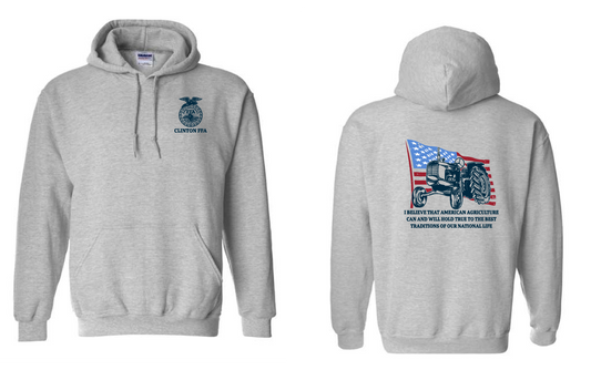 Clinton FFA 26- Gildan Hooded Sweatshirt