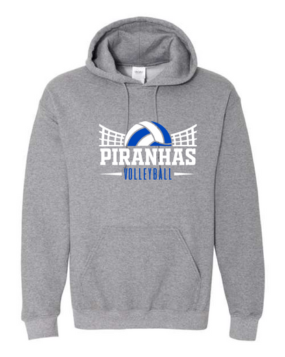 Piranhas VB 25- Gildan Hoodie Graphite Heather
